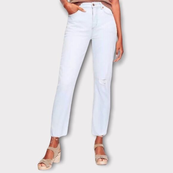 Loft High Rise Straight Jeans Size 30 - Picture 1 of 7